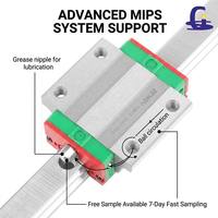 Bloc de guidage linéaire GS HGW15CB 1:1 interchangeable pour HIWIN, haute capacité de charge pour le tri compact et les lignes de production automatiques