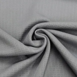 Трикотажная сетчатая ткань 100% полиэстер дышащая ткань быстросохнущая односетчатая ткань для рубашки поло