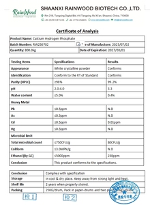 Rainwood Supply Suplementos de calcio 99% Polvo de fosfato de hidrógeno y calcio de grado alimenticio - Product Image 2