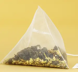Fabricantes de chá personalizado orgânico herbal Osmanthus Blend Chá Verde Canela Blended Green Tea Bag