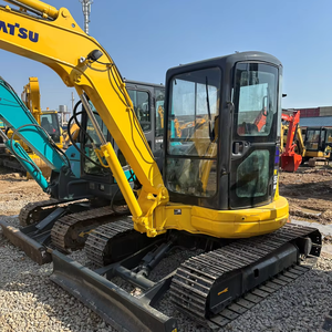 Bon fonctionnement Excavatrice utilisée Komatsu PC55 MR Caterpillar 56 40 60MR Excellent état 5.5 tonnes Digger pour la construction et la ferme - Product Image 1