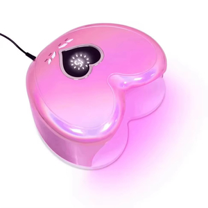 Hot Selling Pink <b>Wireless</b> Uv Gel Nail Dryer Led <b>Lamp</b> Rechargeable Heart Shape Nail <b>Lamp</b> - Product Image 5