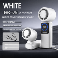 Nouvel arrivage : mini-ventilateur portable à suspendre au cou, rechargeable par USB, avec régulation de vitesse progressive, idéal pour l'extérieur