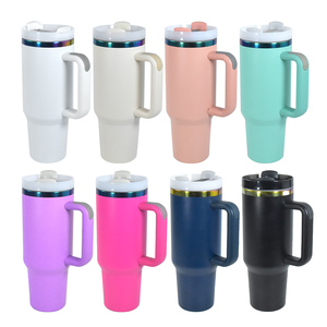 Vaso Metálico con Recubrimiento Holográfico de 40 oz, Vaso de Acero Inoxidable Aislado, Taza de Viaje con Borde Arcoíris para Grabado Láser - Product Image 5