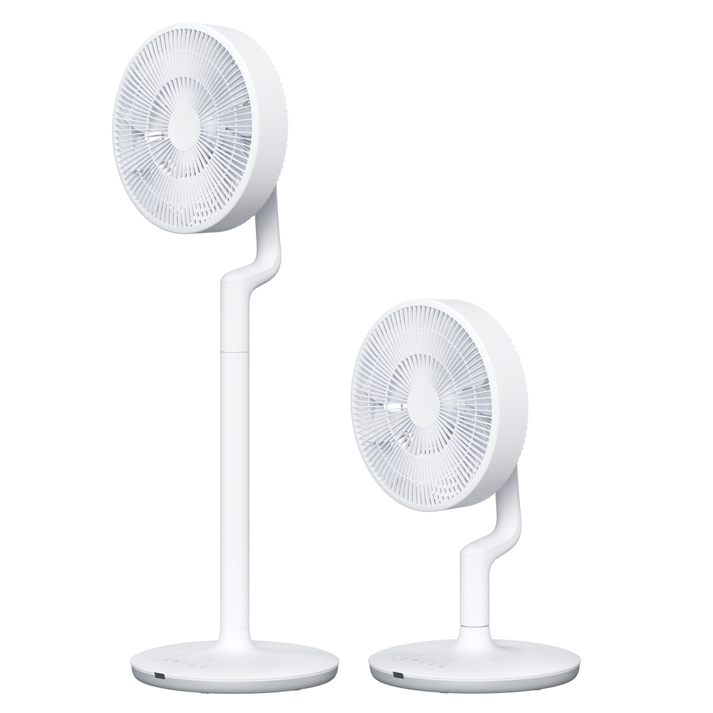 Ventilador de escritorio con torre y pedestal, mini enfriador de aire portátil inteligente con cuchillas, carga personalizada