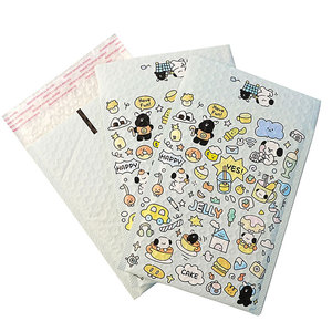 Mẫu miễn phí tùy chỉnh in Halloween sinh thái Kích thước nhỏ 7x12 10x13 Matt Trắng bong bóng bưu phẩm Poly độn gửi thư Túi bong bóng phong bì - Product Image 4