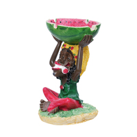 Fábrica al por mayor clásico divertido cigarro cigarrillo Cenicero hogar Hotel decoración Jamaica Rasta resina Cenicero