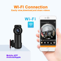 Dashcam-cámara panorámica de 360 grados Para salpicadero de coche, videocámara profesional con Wifi, Dvr, grabación, caja negra