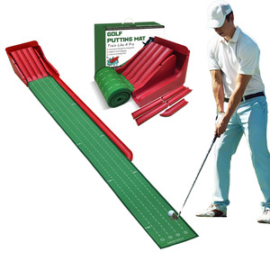 Tapis de putting de golf CRESTGOLF, nouvelle arrivée, avec planche d'équilibre, tapis de jeu de golf amélioré avec système de retour automatique de balle - Product Image 3