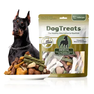 Dog Dogs OEM/ODM Dog Food Factory Wholesale Popular Bone Shape Natural Clean Teeth Chew Pet Treat Dog Treats