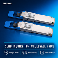 Modul Transceiver Optik ZIFonic 400G QSFP112 DR4 1310nm Single-Mode MPO 500m 400Gbps Fiber untuk Interkoneksi Pusat Data QSFP112