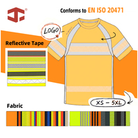 T-shirt haute visibilité JIADE, anti-humidité, anti-odeur, vêtement de sécurité, chemise de travail rafraîchissante au charbon de bambou, protection solaire UPF50+