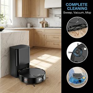 หุ่นยนต์ดูดฝุ่นรุ่นใหม่ปี 2026 3 in 1 กวาด ถู ดูดฝุ่น ทำความสะอาดแบบเปียกและแห้ง หุ่นยนต์ดูดฝุ่นอัจฉริยะ - Product Image 3