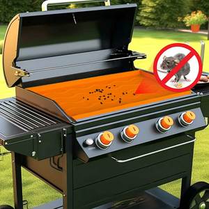 Couverture de gril en caoutchouc 17 22 28 36'' - Tapis de cuisson - Qualité alimentaire - Résistant à la chaleur et imperméable - Pour <span class=keywords><strong>Konbo</strong></span> KB-M203 - Product Image 1