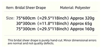 Rideaux en tulle suspendus pour mariages en extérieur, draperies d'arche, décorations de toile de fond pour mariages sur pelouse