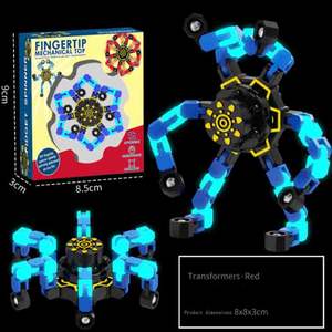 <span class=keywords><strong>PT</strong></span> Tendance DIY Transformable Chaîne Robot Fidget Jouet Drôle Araignée Sensorielle Fingertip Spinner pour la Saint Valentin - Product Image 4