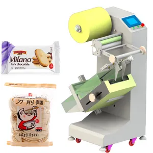 Minimáquina de embalaje de flujo automático para Fideos, máquina de embalaje de Pasta, galletas y galletas