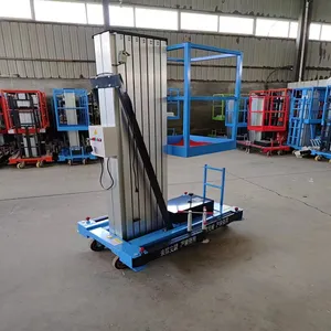China Wholesale Aerial Working Platform Ladder Lift For Sale Electric Vertical Hydraulic Aluminum Alloy Mast Lift