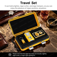 CIGARLOONG Coffret Humidor à Cigares Portable Grande Capacité Double Couche avec Doublure en Mousse pour Cadeau et Voyage
