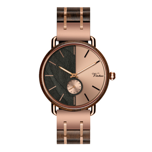 Reloj de madera de diseño personalizado para Hombre, cronógrafo de acero inoxidable con logotipo personalizado de fábrica de <span class=keywords><strong>China</strong></span>, bajo pedido, envío directo, 2021 - Product Image 3