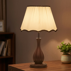 Nordic Style Modern Crystal Pleated Dimmable LED Table Lamp with Mushroom Shade for Living Room Warm Reading <b>Night</b> <b>Light</b> - Product Image 2