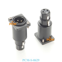 Connecteur adaptateur de prise jack mural de type D à 3 broches XLR femelle vers mâle sans soudure pour microphone