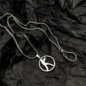 สร้อยคอสแตนเลสพร้อมจี้,สร้อยคอโลโก้โจมตีรอบโลกเกมอนิเมะ CS โลโก้เสน่ห์ - Product Image 5