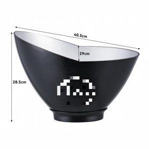 Cubo de hielo de plástico LED recargable para vino, cerveza, champán, negro, PS, PP, Enfriador de hielo grande - Product Image 5
