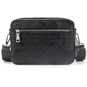 Men PU <b>Leather</b> Crossbody <b>Bag</b> <b>Small</b> Shoulder <b>Bag</b> Casual Messenger <b>Bag</b> Phone <b>Bag</b> With Adjustable Strap For Daily Use - Product Image 3