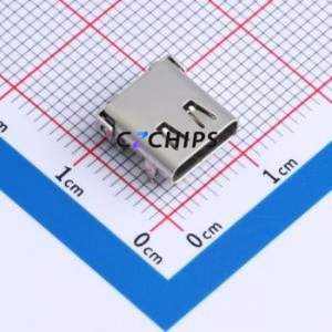 TYPE-C 24P QCHT 143 USB Connector SMD Connector ( Connector Type: Type-C )( Protocol Standard: USB 3.1 )( Gender: Female ) - Product Image 1