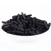 Charbon actif extrudé de type charbon pour la purification de l'eau, vente en vrac, particules de charbon actif 9mm 4mm 3mm