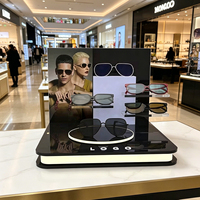 Présentoir à lunettes en acrylique, table de présentation, étagère de bureau pour lunettes de soleil, stand publicitaire pour magasin de lunettes