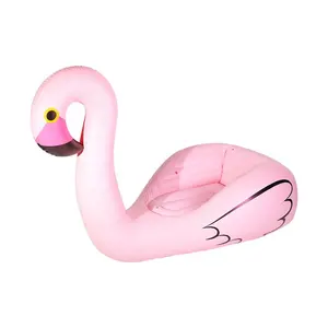 Bán sỉ thuyền inflatable thuyền bãi biển-Custom inflatable flamingo children's floating raft seat swimming pool float boat