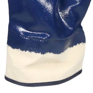 Guantes de Seguridad Industriales Recubiertos de Nitrilo Azul de Alta Resistencia, Certificación CE, Resistentes a Productos Químicos y Aceite, para Refinería Petroquímica - Product Image 3