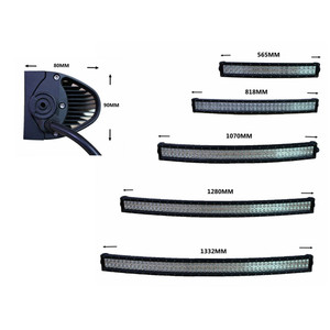 Autozone IP67 двухрядный точечный длинный 40 ''4D изогнутый 240 Вт светодиодный фонарь дальнего света для внедорожников и грузовиков в холодную погоду - Product Image 6