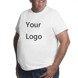 tshirts with logo custom logo printed white oversized t shirt 6XL big size cotton custom printed high quality tshirt for men