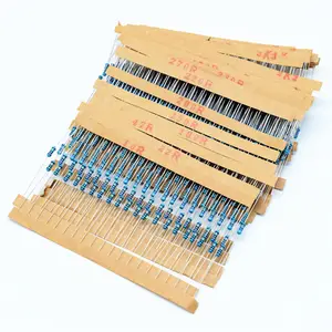 750 Ohm Resistor DIP 1/2W 750R 751 Metal Film Fixed Resistor 5% Tolerance 0.5 Watt Axial Color Code Resistors