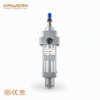 AIRWORK NNFA063/0030/0030TC(S) Cilindro Neumático de Pistón de 3 Posiciones, Especial para Máquinas Ensacadoras de Cemento en Plantas de Cemento