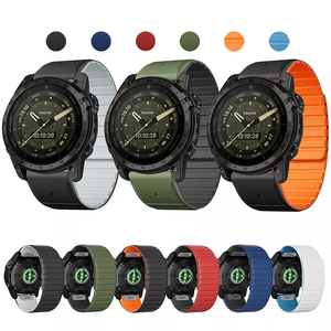 <span class=keywords><strong>Bracelet</strong></span> de <span class=keywords><strong>montre</strong></span> en silicone magnétique 22 mm 26 mm pour <span class=keywords><strong>Garmin</strong></span> Fenix3/5X/6X Classic, accessoires de <span class=keywords><strong>montre</strong></span> intelligente unisexe, testé QC - Product Image 1