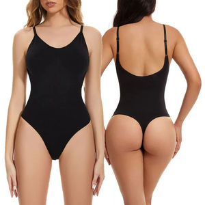 Seamless <b>Shapewear</b> Bodysuit Women Tummy Control Body Shaper <b>Fajas</b> Colombianas Waist Trainer Ladies Sexy Thong Slimming Underwear - Product Image 5