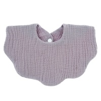 Bib Bayi Unisex Anti Air Motif Kartun 100% Katun Buatan Khusus, Kancing Tekan, Anti Bakteri, Untuk Semua Musim