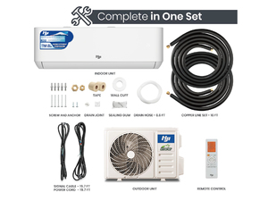 Aire Acondicionado Split Mini Inteligente OEM HJI de 1 Tonelada, 12000 BTU, 1.5 HP, Enfriamiento Normal, Ahorro de Energía, Diseño de Fábrica, Nuevo - Product Image 5
