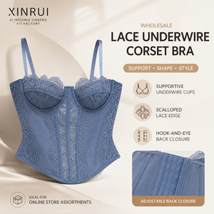 Body Bustier <span class=keywords><strong>Corset</strong></span> en Dentelle Personnalisé pour Femme avec Armatures, Respirant, Bretelles Ajustables, Taille Ajustable, ODM - Product Image 1