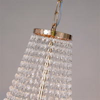 Lustres modernes de mariage en métal doré suspendus lustre en cristal pièces maîtresses plafonniers pour salon décoration de hauts plafonds