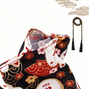 Housse de levier de vitesse de voiture de style japonais, motif chat porte-bonheur rouge, housse décorative en tissu anti-poussière pour transmission automatique et manuelle - Product Image 3