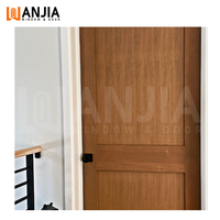 Finition esthétique de haute qualité Porte intérieure de maison en bois Portes en bois à battant résistantes à l'humidité