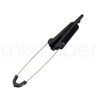 Abrazadera de tensión tipo cuña 4.5-9mm PA500 para cable ADSS, abrazadera de anclaje de fibra óptica 500N, abrazadera de extremo muerto tipo cuña para cable de bajada FTTH