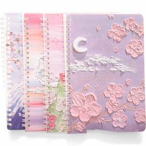 Writing Lined Lenticular Travel Hard Cover Paper A4 Linen <b>Notebook</b> - Product Image 1