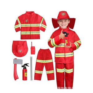 Costume de <span class=keywords><strong>pompier</strong></span> rouge pour enfants, expérience professionnelle, <span class=keywords><strong>sport</strong></span>, jeu de rôle, exercice de lutte contre l'incendie, ensemble de costumes de jeu - Product Image 6