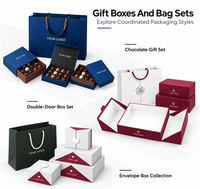 Boîte cadeau en papier miniature vide personnalisée pour chocolats, emballage en carton avec compartiments pour bonbons, truffes, mariage